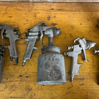 4 pistole verniciatura pneumatiche