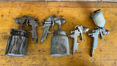 4 pistole verniciatura pneumatiche