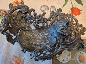 antico calamaio in bronzo