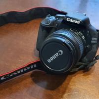 Canon 600D + lente 18-55 + borsa Manfrotto+SD card