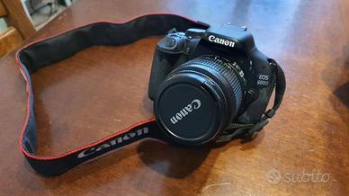 Canon 600D + lente 18-55 + borsa Manfrotto+SD card