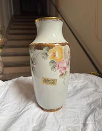 Vaso Porcellana Limoges dipinto a mano Vintage