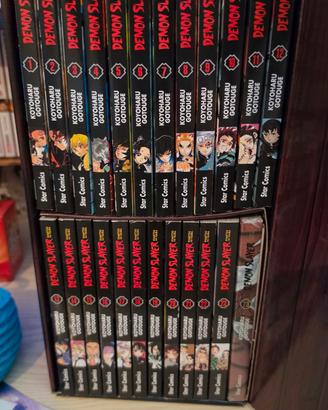 Demon Slayer completo1-23+box zaino Tanjiro+varian