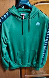Felpa Kappa verde con bande logo Taglia L  Nuova