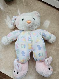 Peluche Orso Pigiama e Pantofole Itenerotti Vintag