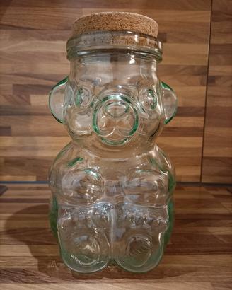 Vaso in vetro a orsetto 