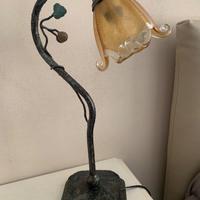 Lampade da comodino in ferro battuto