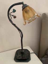 Lampade da comodino in ferro battuto