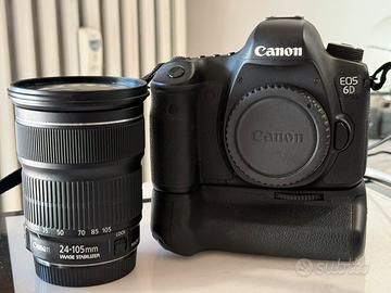 Canon 6D con battery grip e 24 105 f4,5 5,6