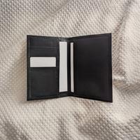 Portadocumenti portafoglio verticale in pelle