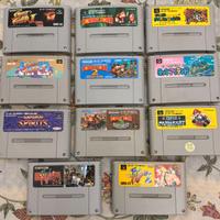 Lotto di 11 videogiochi x Super Nintendo vers. Jap