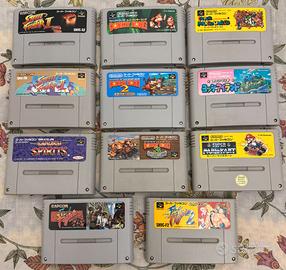 Lotto di 11 videogiochi x Super Nintendo vers. Jap