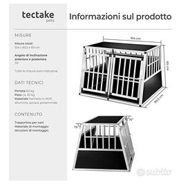 Kennel XL in alluminio per cani
