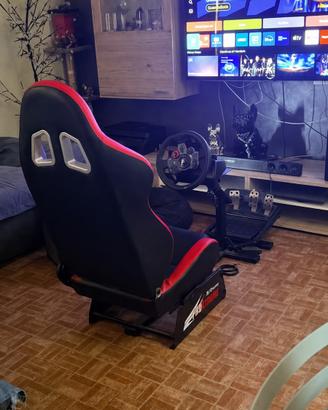 Volante + pedaliera e set up di guida
