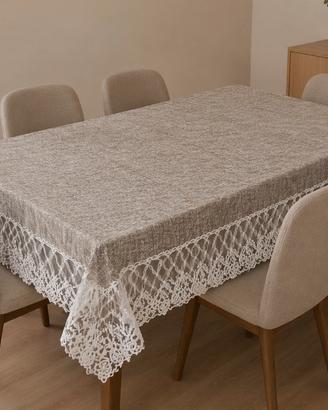 Tovaglia per tavolo da 6 con pizzo