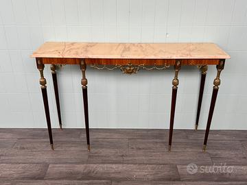 Consolle Vintage Italiana Anni 60 piano in marmo