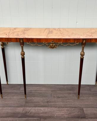 Consolle Vintage Italiana Anni 60 piano in marmo