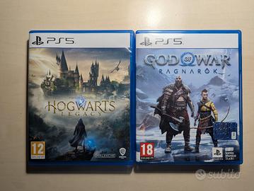 GoW: Ragnarök e Hogwarts Legacy PS5 –anche singoli