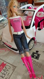 Barbie e Fiat 500 bianca e rosa