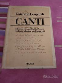 Canti Leopardi Edizione Critica
