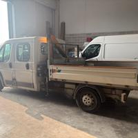 Fiat Ducato doppia cabina con gru Effer