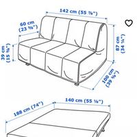 Divano letto 2 posti