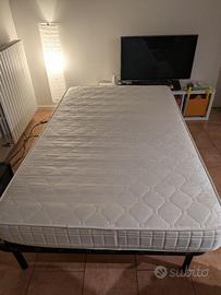 Rete a doghe e materasso Permaflex da 120 cm