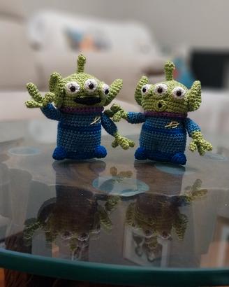 peluche alineni di toy story amigurumi