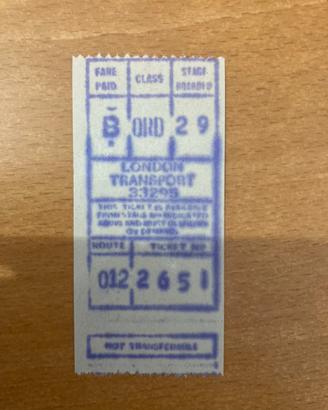 Biglietto London Transport