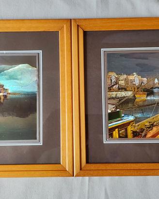 Coppia quadri vintage RARI Dufex Prints 