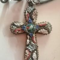 croce vintage in micromosaico
