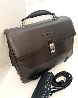 Borsa tracolla piquadro pelle marrone