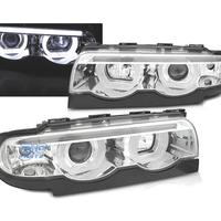 FARI OCCHI ANGEL BMW SERIE 7 E38 94-01 FONDO CROMA