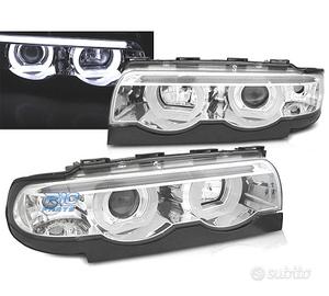 FARI OCCHI ANGEL BMW SERIE 7 E38 94-01 FONDO CROMA