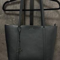 Borsa Armani Exchange nera tote/shopper grande