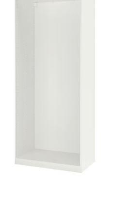 Struttura per guardaroba Pax Ikea con cassetti