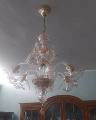 Lampadario Veneziano Classico in Vetro di Murano,