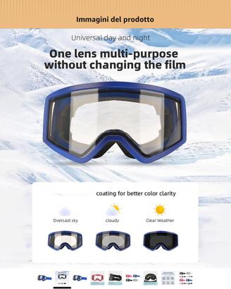 Occhiali/maschera da sci/snowboard Fotocromatici
