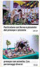 presepi fatti a mano vendibili anche separatamente