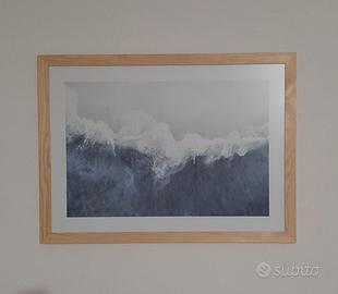 Quadro moderno stampa cornice legno rovere 50x70 - Arredamento e Casalinghi  In vendita a Torino