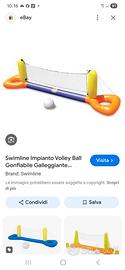 rete pallavolo galleggiante 
