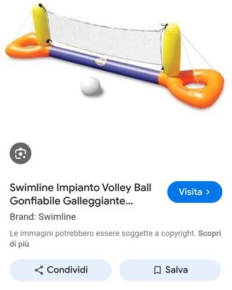 rete pallavolo galleggiante 
