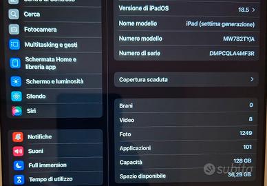 ipad di settima generazione + penna e cover