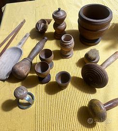 Oggetti legno vintage