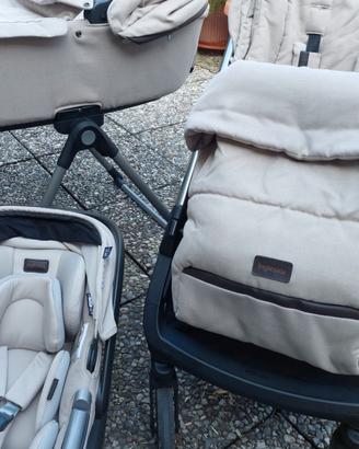 Trio Inglesina Aprica Beige + stand-up +ovetto