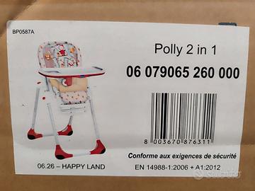 Seggiolone Chicco Polly 2 in 1 – Richiudibile