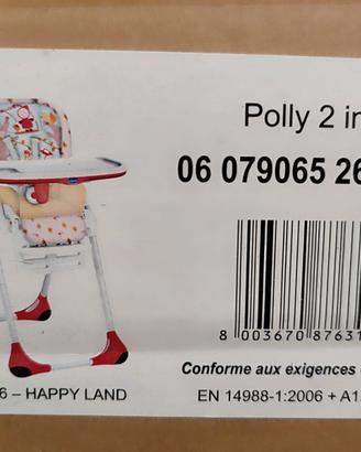 Seggiolone Chicco Polly 2 in 1 – Richiudibile