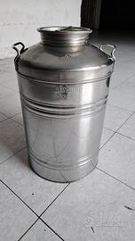 Fusto contenitore 50 litri in acciaio inox 18/10