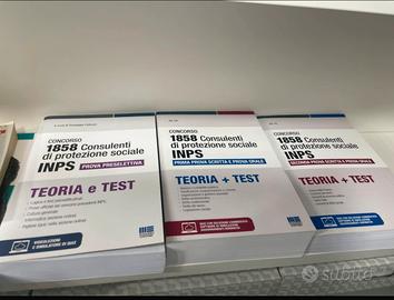 Libri per preparazione a concorsi INPS