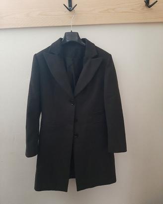 Cappotto lungo grigio scuro, taglia 42